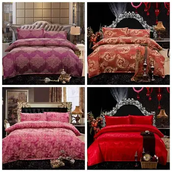 Home textile New Luxury Embroidery satin Jacquard Bedding Set bedclothes bed linen/sheet set Queen/King Size Embroidered Bedding
Home textile New Luxury Embroidery satin Jacquard Bedding Set bedclothes bed linen/sheet set Queen/King Size Embroidered Bedding