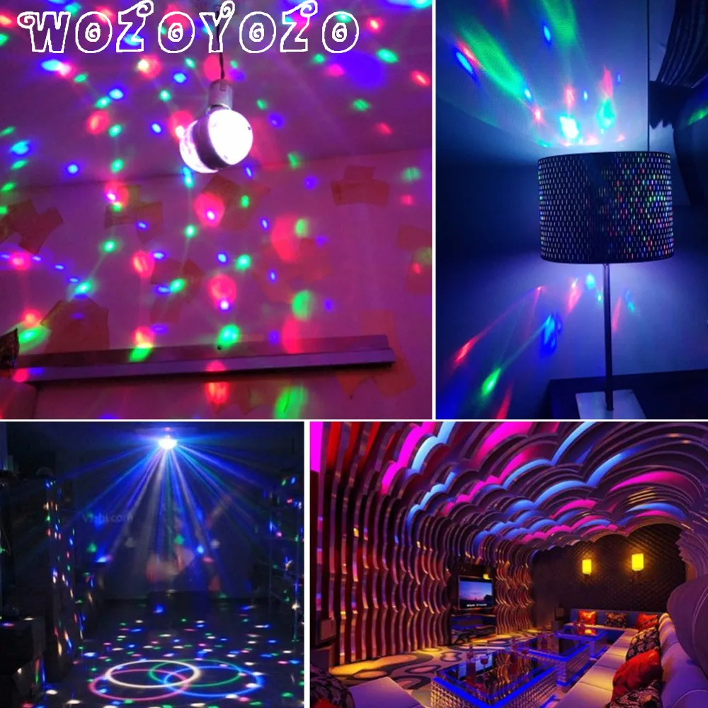 RGB Led Bulb Stage Light E27 85-265V Lamps Magic Auto Rotating DJ Disco Christmas Lighting Colorful lamp Party Dance KTV Bar
RGB Led Bulb Stage Light E27 85-265V Lamps Magic Auto Rotating DJ Disco Christmas Lighting Colorful lamp Party Dance KTV Bar