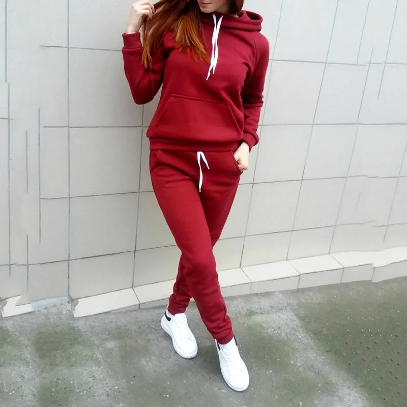 Autumn Women Set Long Sleeve Hooded Sweatshirts Women Pullover Casual Tops And Casual Pants Women Hoodies Suit W2
Autumn Women Set Long Sleeve Hooded Sweatshirts Women Pullover Casual Tops And Casual Pants Women Hoodies Suit W2