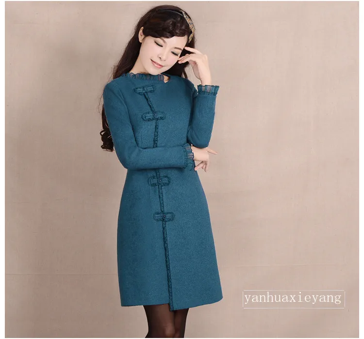 S-3XL 6 Size 2019 New Wool Jacket Women's Single Breasted Button Spliced Lace Overcoat Autumn Winter All Match Cashmere Coat
S-3XL 6 Size 2019 New Wool Jacket Women's Single Breasted Button Spliced Lace Overcoat Autumn Winter All Match Cashmere Coat