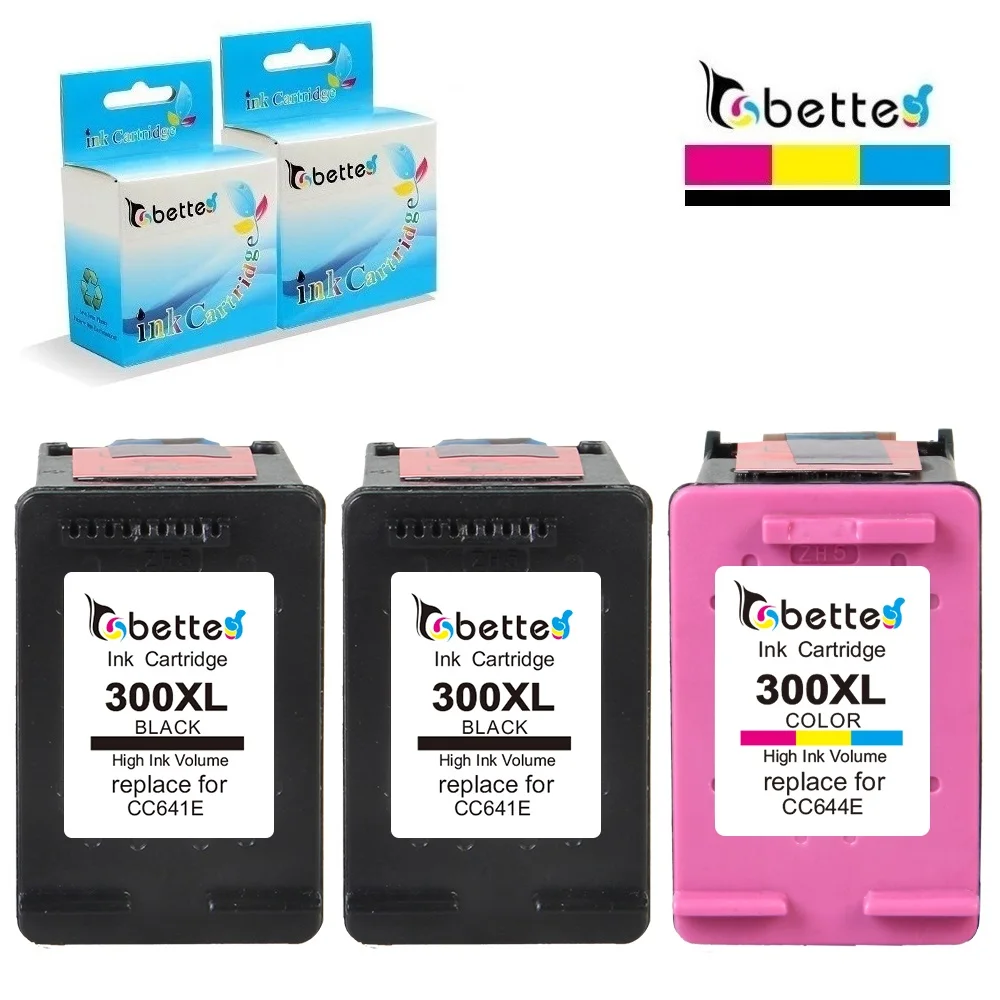 BETTE Ink Cartridges Replacement for HP 300 300XL hp300 Photosmart C4680 C4683 C4685 C4688 C4780 C4798 ENVY D410a D410b D411a
BETTE Ink Cartridges Replacement for HP 300 300XL hp300 Photosmart C4680 C4683 C4685 C4688 C4780 C4798 ENVY D410a D410b D411a