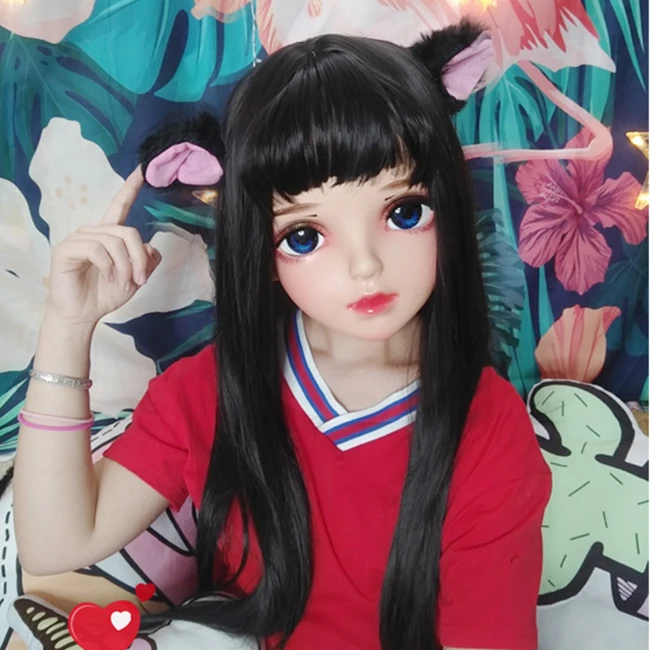 (Miao-12)Female Sweet Girl Resin Half Head Kigurumi BJD Mask Cosplay Japanese Anime Role Lolita Mask Crossdress Doll Mask
(Miao-12)Female Sweet Girl Resin Half Head Kigurumi BJD Mask Cosplay Japanese Anime Role Lolita Mask Crossdress Doll Mask