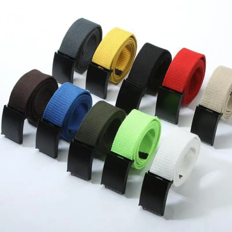 Fashion New Unisex Trousers Belt Canvas Belt metal buckle Men Women Boys Jeans belts Candy Colors Top quality 110cm luxury belts
Fashion New Unisex Trousers Belt Canvas Belt metal buckle Men Women Boys Jeans belts Candy Colors Top quality 110cm luxury belts