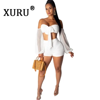 XURU Summer New Sexy Mesh Jumpsuit Two-piece Off-the-shoulder Breathable Women's Club Party Jumpsuit Set
XURU Summer New Sexy Mesh Jumpsuit Two-piece Off-the-shoulder Breathable Women's Club Party Jumpsuit Set