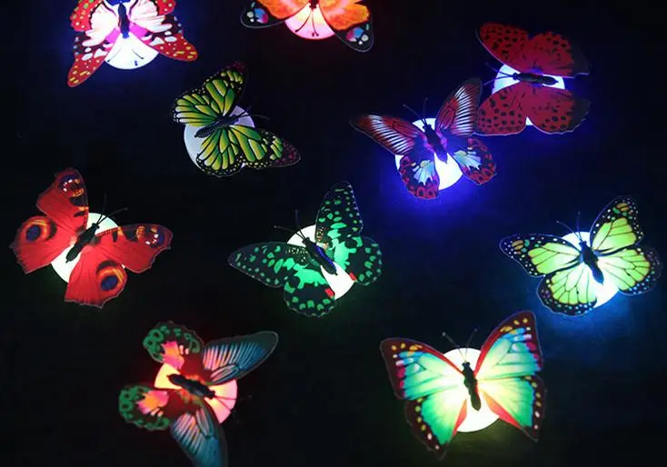 7 Color Changing Butterfly Night LED Lighting Lights Lamp Christmas Party Lights Home Room Decor Halloweenb wedding Decoration
7 Color Changing Butterfly Night LED Lighting Lights Lamp Christmas Party Lights Home Room Decor Halloweenb wedding Decoration