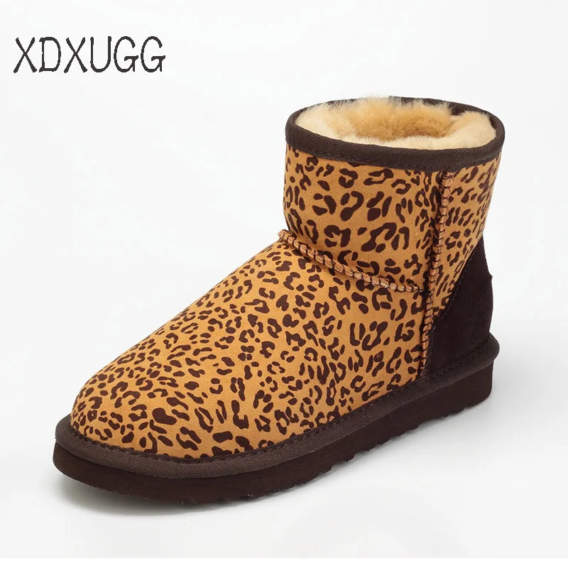 2018 Australia Natural sheep fur one snow boots Women's Short Boots/ Winter Thick Warm Leopard grain Flat Boots/Free shipping
2018 Australia Natural sheep fur one snow boots Women's Short Boots/ Winter Thick Warm Leopard grain Flat Boots/Free shipping