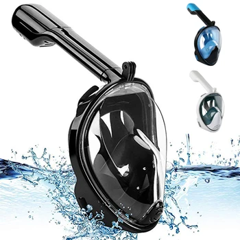 Full Face Diving Mask with 180° Full Face Scuba Mask Snorkeling Mask Breathing Anti-Fog Anti-Leak Panoramic View Snorkel Set
Full Face Diving Mask with 180° Full Face Scuba Mask Snorkeling Mask Breathing Anti-Fog Anti-Leak Panoramic View Snorkel Set