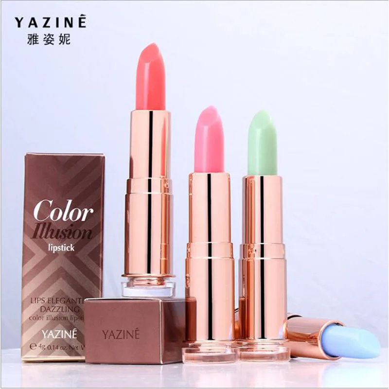 yazine Lipstick Magic Temperature illusion Color Change Sexy Moisturizing batom matte covered lip stick tint for lips care
yazine Lipstick Magic Temperature illusion Color Change Sexy Moisturizing batom matte covered lip stick tint for lips care
