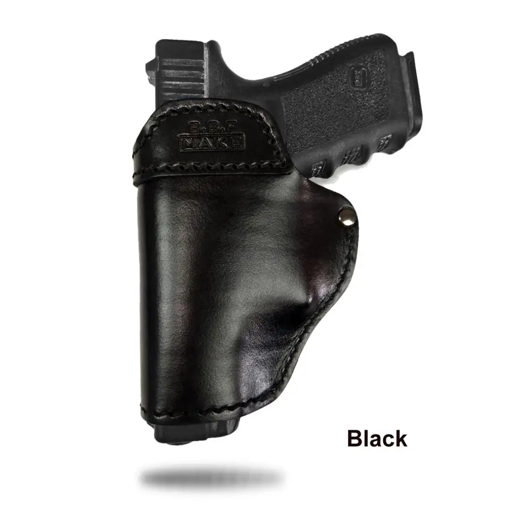 B.B.F MAKE Gun Holster Leather For S&W M&P Shield - GLOCK 17 19 22 23 26 27 32 33 42 43 / Springfield XD-S IWB Holsters 12 Color
B.B.F MAKE Gun Holster Leather For S&W M&P Shield - GLOCK 17 19 22 23 26 27 32 33 42 43 / Springfield XD-S IWB Holsters 12 Color
