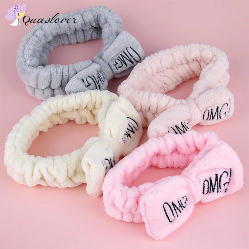 Women's Butterfly Bow Hair Band Fashion "OMG" Letters Wash Face Headband Girls Headwear Hairbands Coral Fleece Hair Accessories
Women's Butterfly Bow Hair Band Fashion "OMG" Letters Wash Face Headband Girls Headwear Hairbands Coral Fleece Hair Accessories