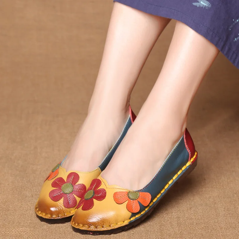 Fashion Women Flats Soft Bottom Ballerina Flats Vintage Designer Shoes Genuine Leather Shoes Handmade Moccasins Women Loafers
Fashion Women Flats Soft Bottom Ballerina Flats Vintage Designer Shoes Genuine Leather Shoes Handmade Moccasins Women Loafers