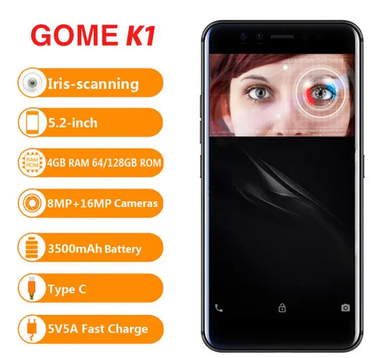 Оригинальный пойдем K1 мобильный телефон 4G LTE Helio P20 MTK6757 Octa Core 5 2 дюймовый FHD 4 Гб