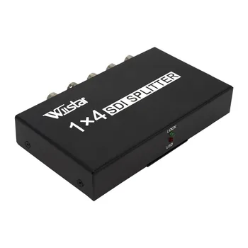 

Wiistar SDI Splitter 1x4 Multimedia Split Extender Full HD 1080P SDI 4 Ports Splitter SD-HD 3G-SDI for TV SDI Camera