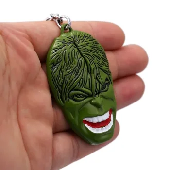 12pcs/lot Wholesale The Avengers Superhero Hulk Keychain Green Mask Head Car Keychain Jewelry Metal Key Holder Llaveros
12pcs/lot Wholesale The Avengers Superhero Hulk Keychain Green Mask Head Car Keychain Jewelry Metal Key Holder Llaveros