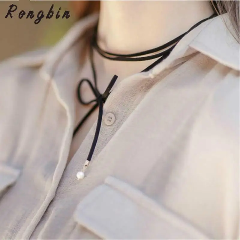 2017 Punk Pearl Long Black Velvet Choker Necklace For Women Necklaces Chokers kolye Chocker collares mujer collier ras du cou
2017 Punk Pearl Long Black Velvet Choker Necklace For Women Necklaces Chokers kolye Chocker collares mujer collier ras du cou