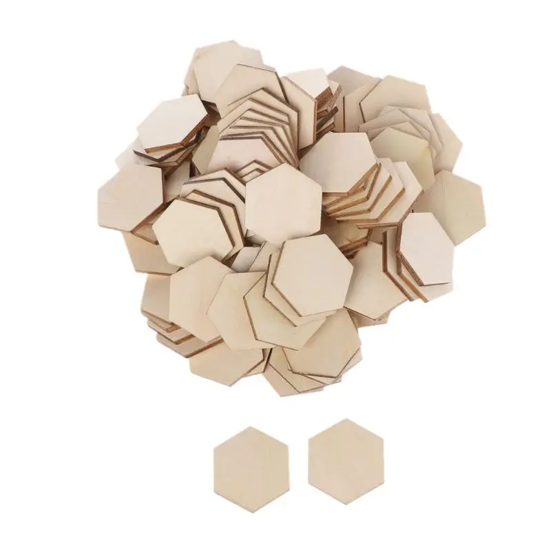 100pcs Hexagon Laser Cut Unfinished Wooden Discs Embellishments Arts Crafts DIY Birthday Wedding Display Decor 30mm
100pcs Hexagon Laser Cut Unfinished Wooden Discs Embellishments Arts Crafts DIY Birthday Wedding Display Decor 30mm