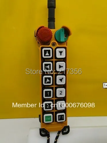 F24-12D(include 1 transmitter and 1 receiver)/12 channels 2 Speed Hoist crane remote control wireless radio Uting remote control
F24-12D(include 1 transmitter and 1 receiver)/12 channels 2 Speed Hoist crane remote control wireless radio Uting remote control