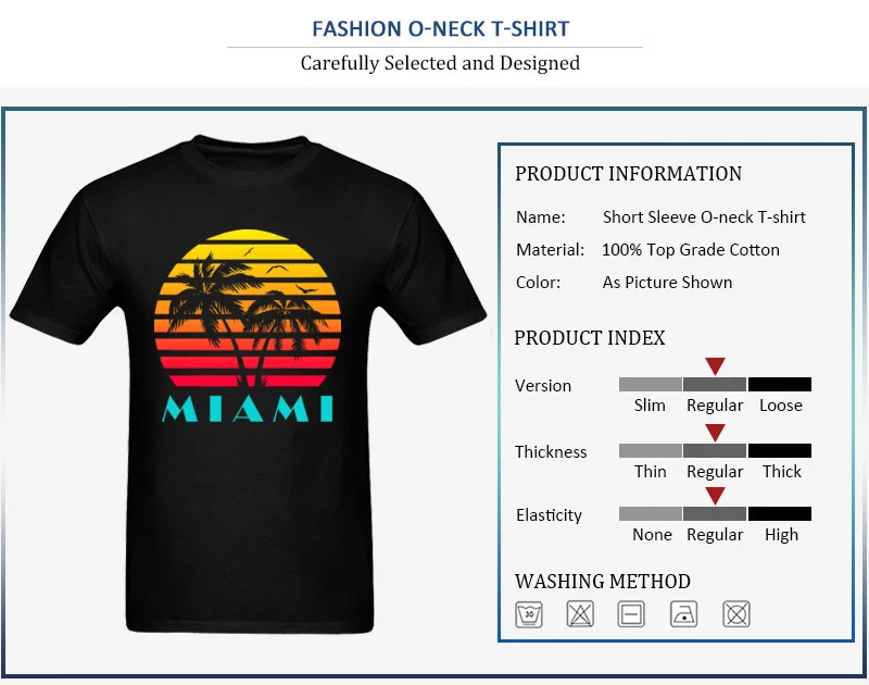 Miami 80s Sunset_detail_black