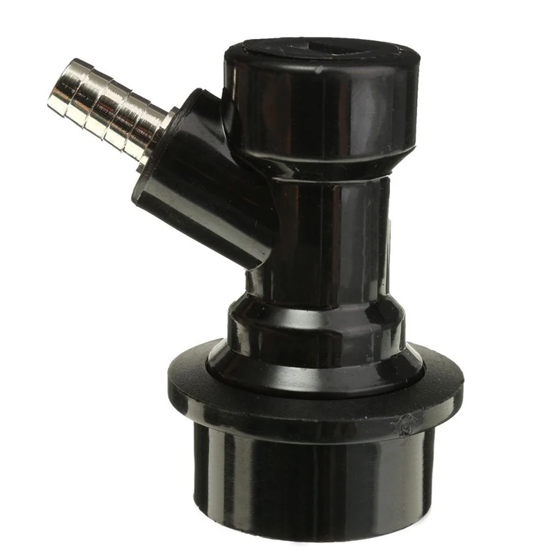 1pcs 1/4" Plastic Stainless Steel Homebrew Ball Lock Keg Black White Beer Keg Dispenser Disconnect Straight Thread Connector