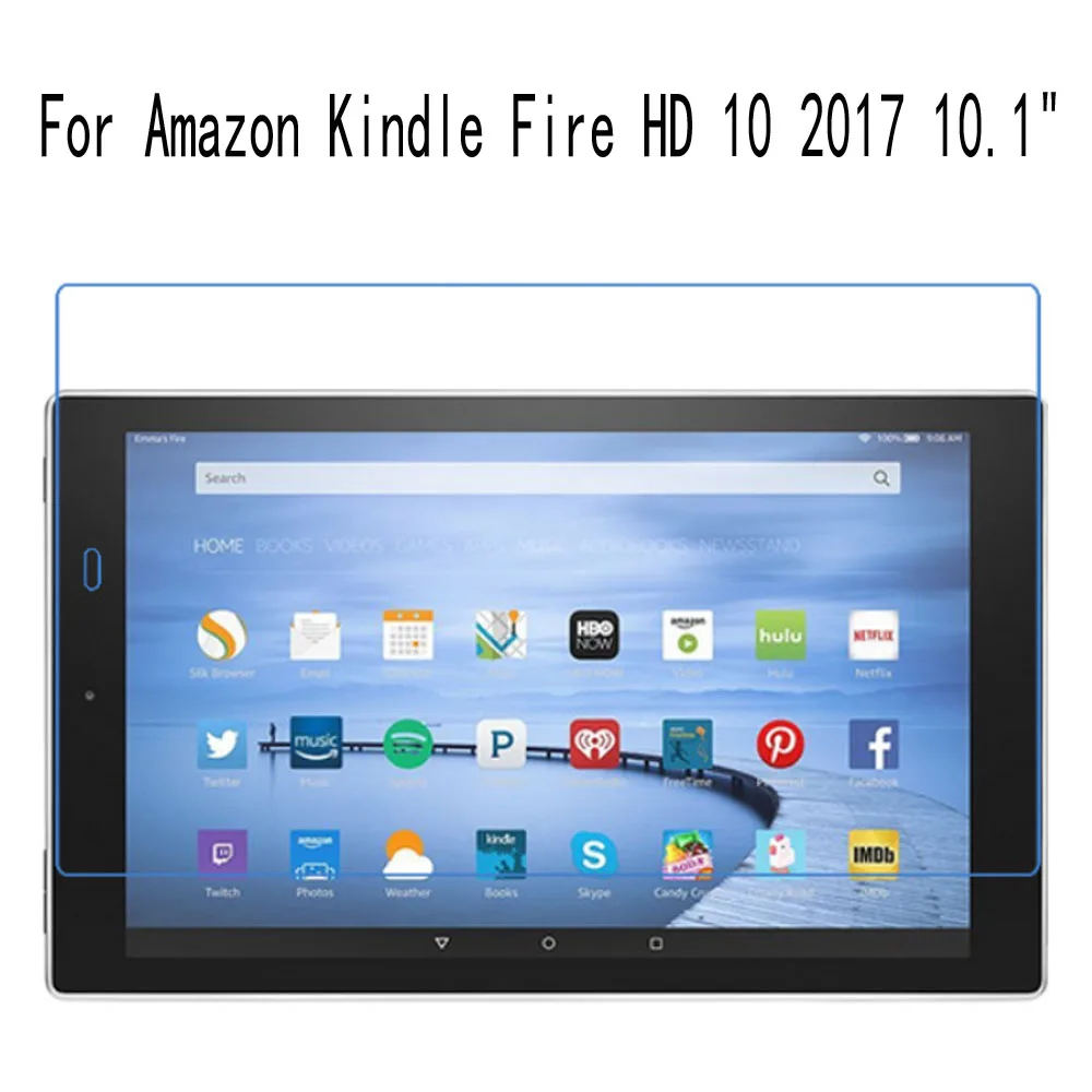 Защитная пленка для планшета ПК Amazon Kindle Fire HD 10 2017 1 дюйма ЖК экран ультратонкая 2
