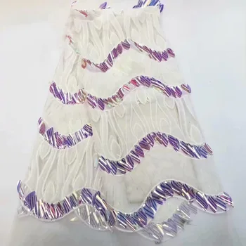 New style French net lace African pure tulle mesh lace fabric white purple high quality nigerian sequins embroidery lace fabric
New style French net lace African pure tulle mesh lace fabric white purple high quality nigerian sequins embroidery lace fabric