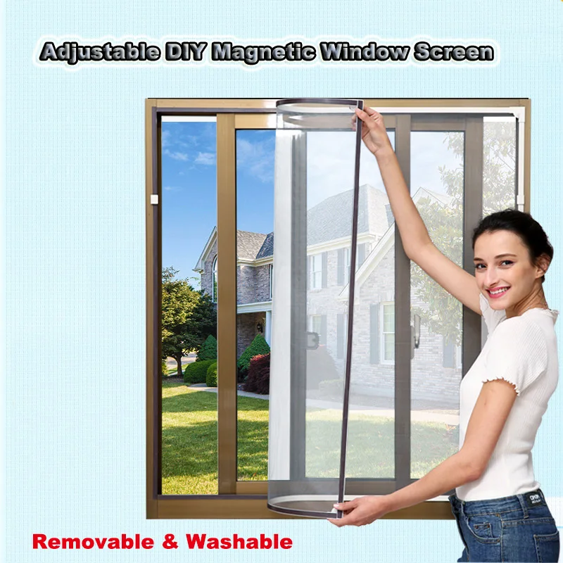 Invisible Fly Mosquito Screen Net Mesh Adjustable DIY Customize Magnetic Window Screen windows for Motorhomes Removable Washable
Invisible Fly Mosquito Screen Net Mesh Adjustable DIY Customize Magnetic Window Screen windows for Motorhomes Removable Washable