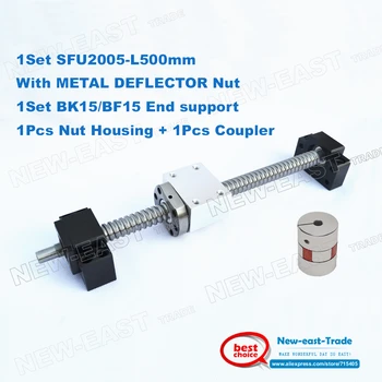 2005 ball screw L 500mm with METAL DEFLECTOR nut +end machining + BK15 BF15 support+ DSG20H Nut Housing +plum coupling CNC parts
2005 ball screw L 500mm with METAL DEFLECTOR nut +end machining + BK15 BF15 support+ DSG20H Nut Housing +plum coupling CNC parts