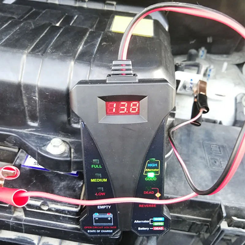 Hot 12V Digital Battery Tester Voltmeter LED Charging System Analyzer with Clips for Car Motorcycle JLD*
Hot 12V Digital Battery Tester Voltmeter LED Charging System Analyzer with Clips for Car Motorcycle JLD*