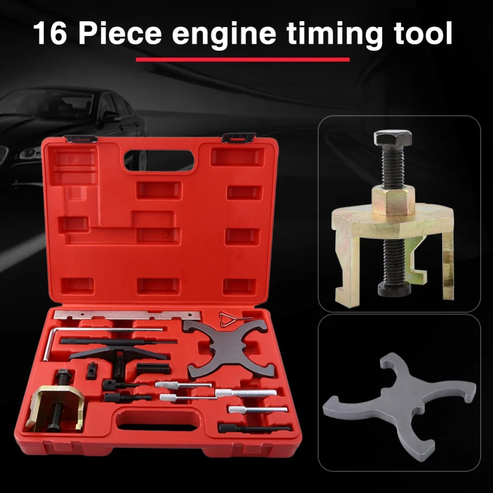Oversea 16pcs Car Engine Timing Tool Camshaft Locking Setting for Ford 1.25 1.4 1.6 1.7 1.8 2.0 TDCI for Mazda PSA 1.4 1.6 HDI
Oversea 16pcs Car Engine Timing Tool Camshaft Locking Setting for Ford 1.25 1.4 1.6 1.7 1.8 2.0 TDCI for Mazda PSA 1.4 1.6 HDI