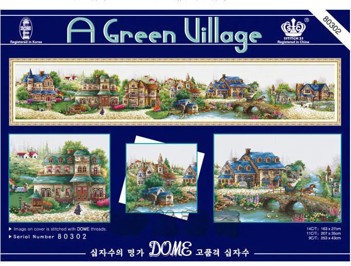 14/16/18/27/28 Embroidery Package Cross Stitch Kits Unopen New Luxurious European Green Village Town Free shipping
14/16/18/27/28 Embroidery Package Cross Stitch Kits Unopen New Luxurious European Green Village Town Free shipping