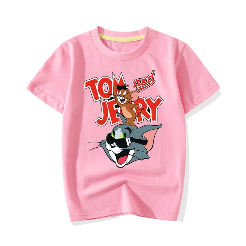 Tom And Jerry Cartoon Clothes Child Boy Girls Summer Short Sleeve T-shirts Tee Tops Kids Cotton O-Neck Tshirts Clothing JY063
Tom And Jerry Cartoon Clothes Child Boy Girls Summer Short Sleeve T-shirts Tee Tops Kids Cotton O-Neck Tshirts Clothing JY063
