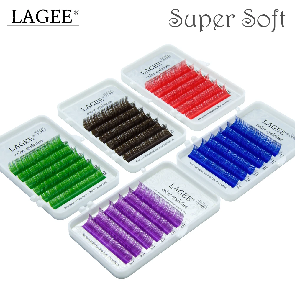 LAGEE Eyelash Extensions Purple Blue Color Individual Eyelashes Macaroon Premium Silk Soft Natural False eyelash Aseptic Lashes
LAGEE Eyelash Extensions Purple Blue Color Individual Eyelashes Macaroon Premium Silk Soft Natural False eyelash Aseptic Lashes