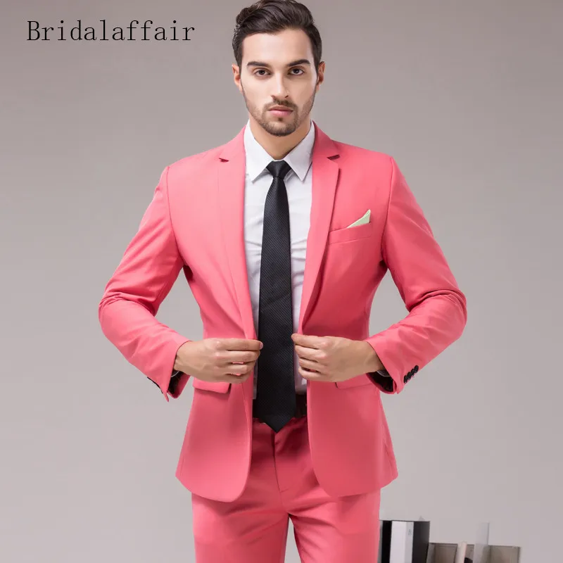 Мужской классический костюм bridalaffer, розовый костюм с пиджаком и брюками, Свадебный костюм для жениха, комплект из 2 предметов
Мужской классический костюм bridalaffer, розовый костюм с пиджаком и брюками, Свадебный костюм для жениха, комплект из 2 предметов