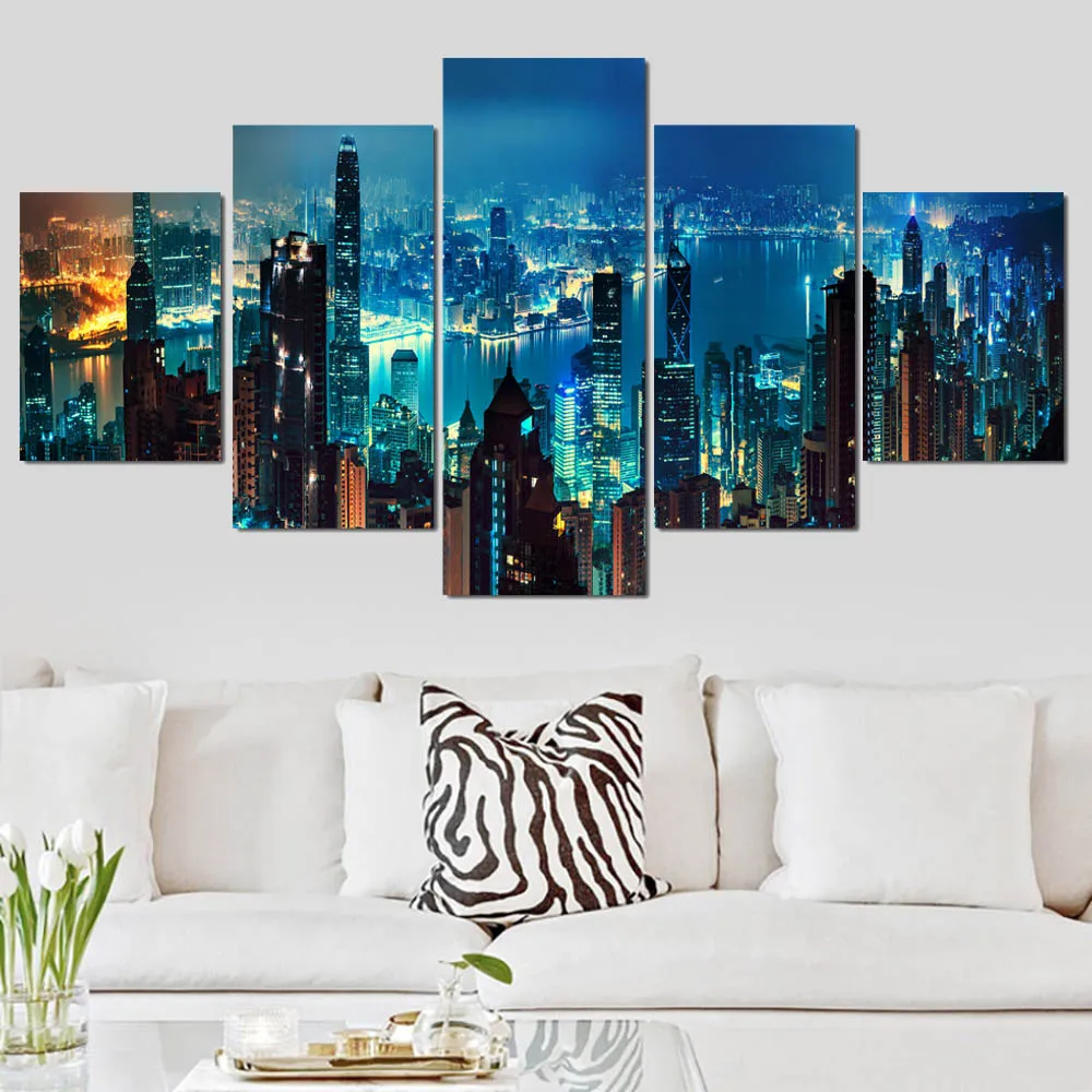 5 Panel City Landscape Wall Art Canvas Painting Beautiful Urban Night View Prints and Posters Wall Picture for Home Office Decor
5 Panel City Landscape Wall Art Canvas Painting Beautiful Urban Night View Prints and Posters Wall Picture for Home Office Decor