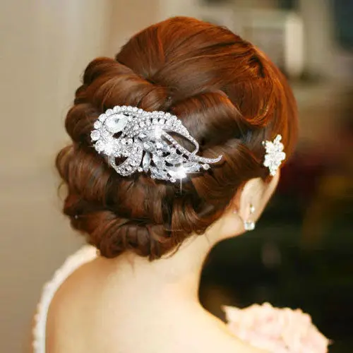 Rhinestone Crystals Ribbon Hair Comb Women Hairpins Bridal Wedding Hair Jewelry Accessories 4243
Rhinestone Crystals Ribbon Hair Comb Women Hairpins Bridal Wedding Hair Jewelry Accessories 4243