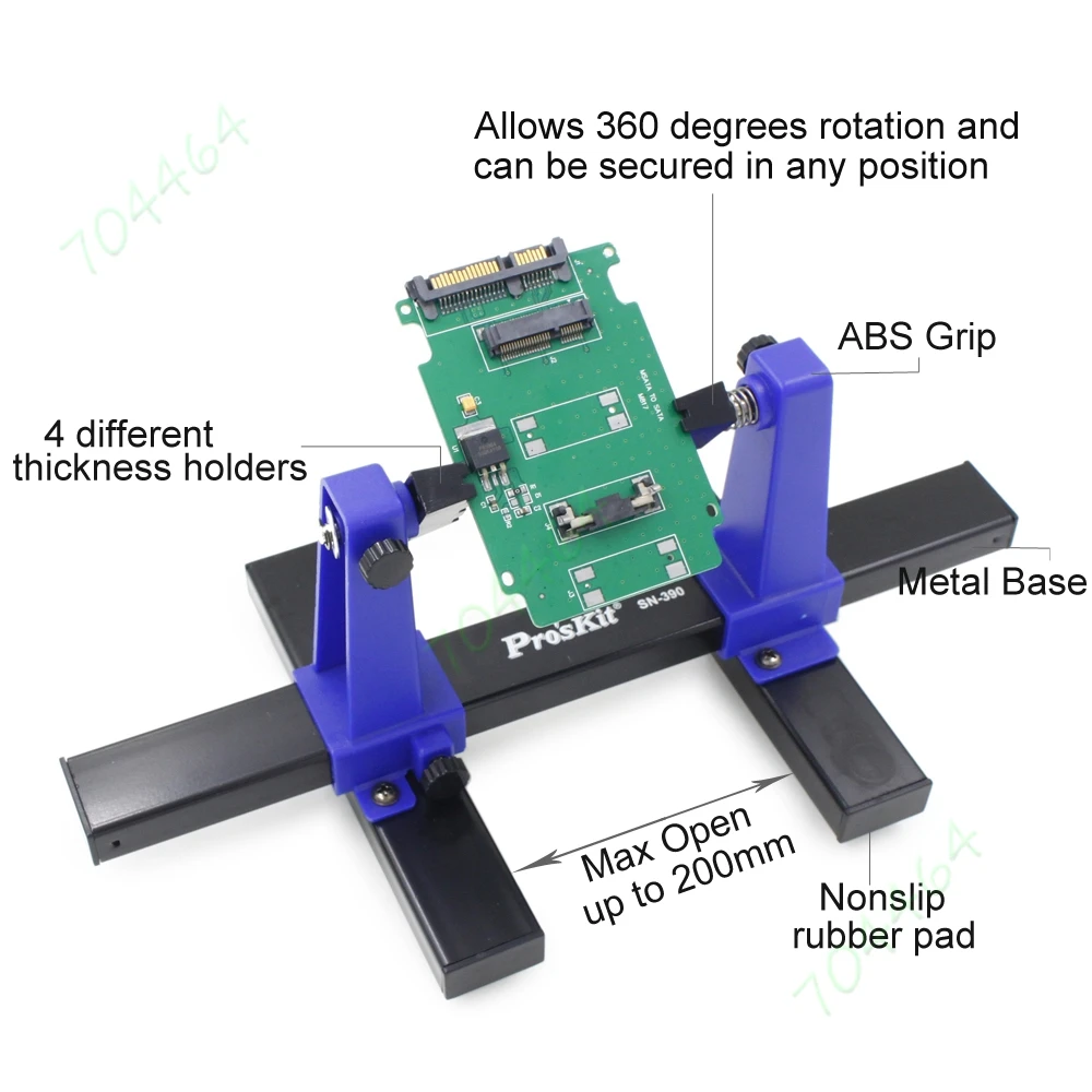 Jaw Opening UP to 200mm Adjustable Soldering Clamp Holder PCB Motherboard Welding Repair
Jaw Opening UP to 200mm Adjustable Soldering Clamp Holder PCB Motherboard Welding Repair