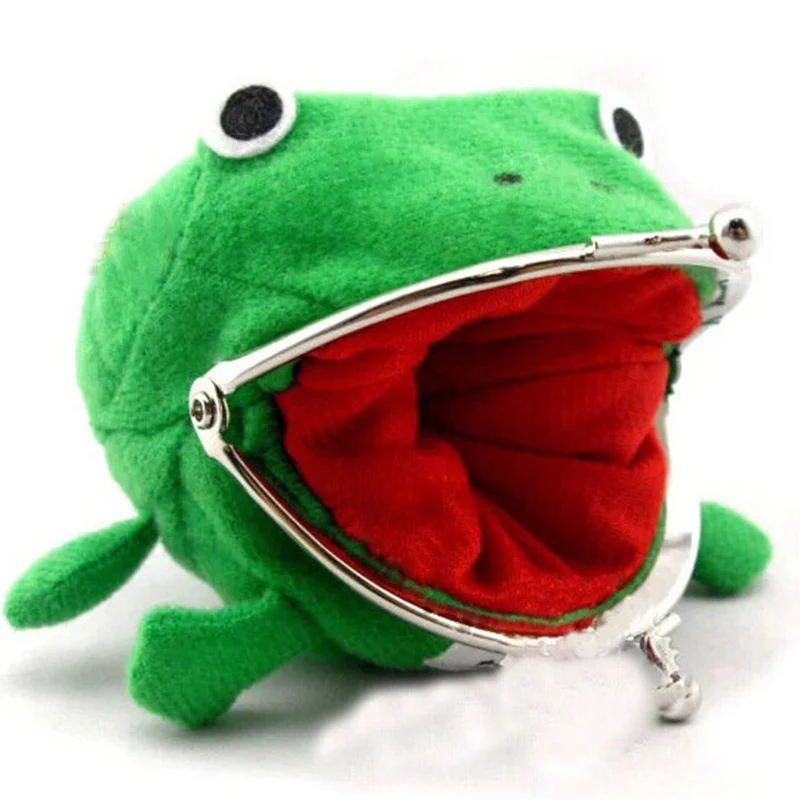 Kawaii Plush Purses Naruto Cartoon Animals Frog bag wallet Toys For Children Girls Boys Baby