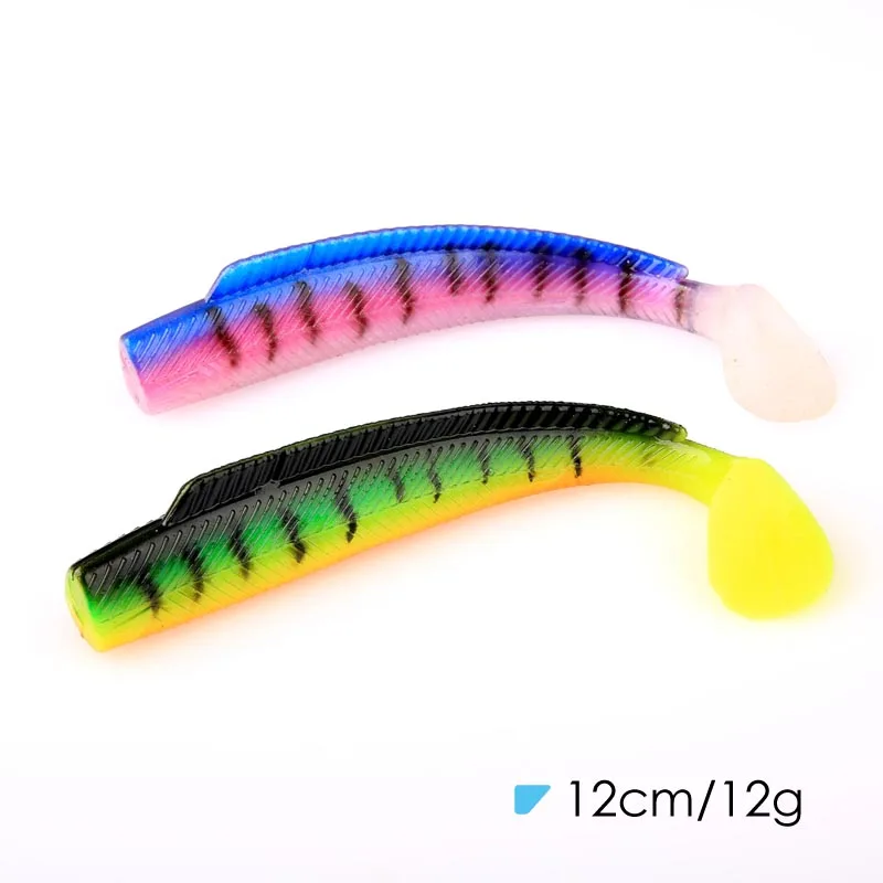 4pcs 12cm/12g Artificial soft Fishing lures T tail Artificial soft worm Baits Cannibal Fishing life like Soft Lures 6 colors
4pcs 12cm/12g Artificial soft Fishing lures T tail Artificial soft worm Baits Cannibal Fishing life like Soft Lures 6 colors