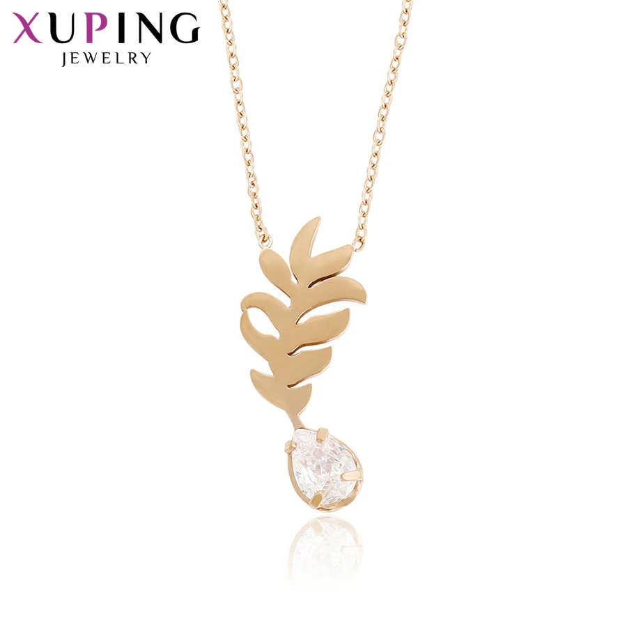 Xuping Fashion Rose Gold Color Plated Necklace Charm Style Long Necklace High Quality Chain Jewelry Gift S76,2-43865
Xuping Fashion Rose Gold Color Plated Necklace Charm Style Long Necklace High Quality Chain Jewelry Gift S76,2-43865