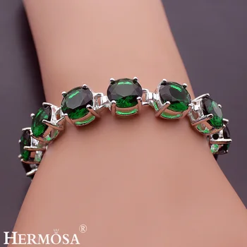 Hermosa Jewelry Fine Unique Fashion Peridot Silver Color Bracelets 8 inch Adjustable BK001
Hermosa Jewelry Fine Unique Fashion Peridot Silver Color Bracelets 8 inch Adjustable BK001
