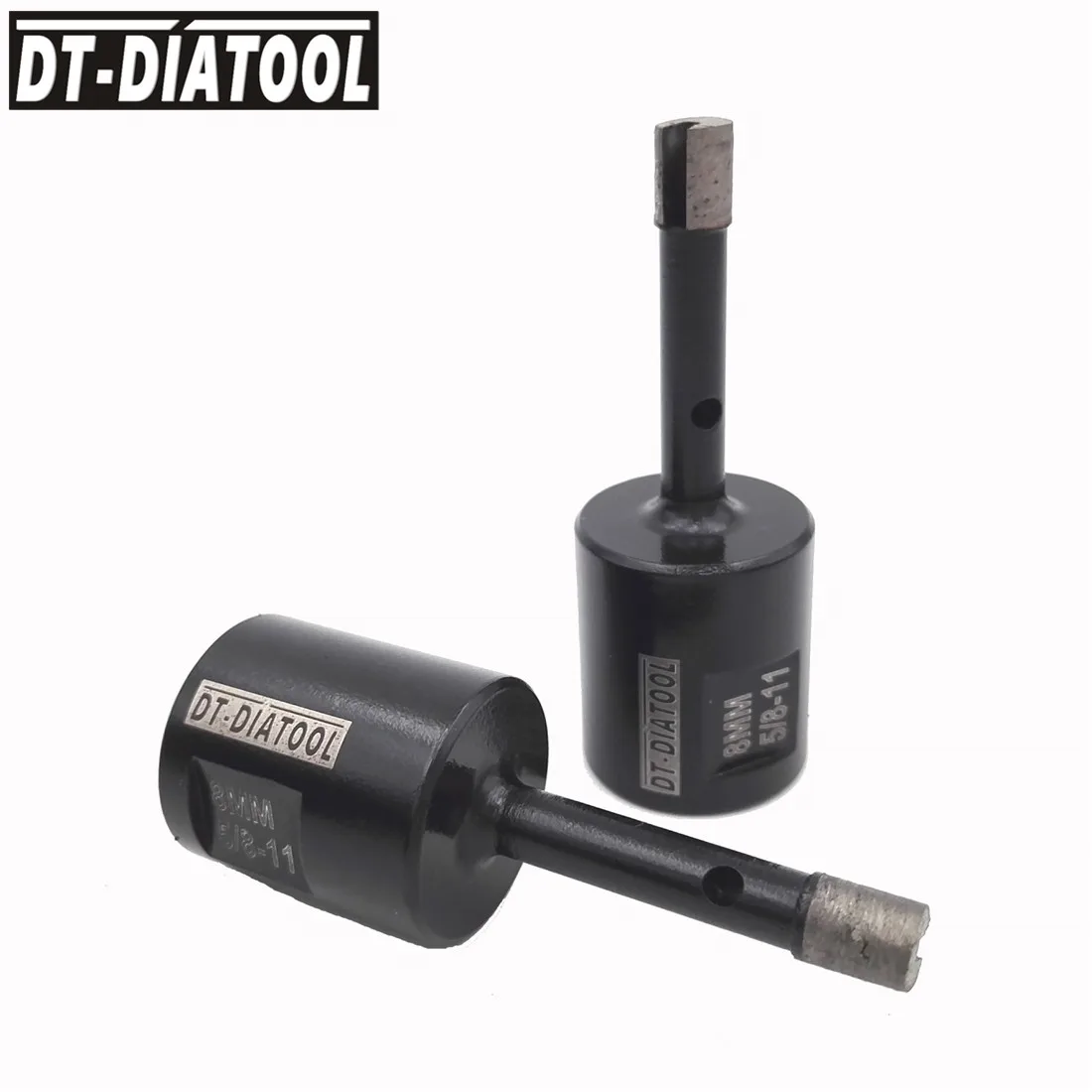 DT-DIATOOL 2 pieces 8mm Welded Diamond Drilling Core Bits (Wet) 5/8-11 Thread Drill Bits hole saw For granite or marble or Tile
DT-DIATOOL 2 pieces 8mm Welded Diamond Drilling Core Bits (Wet) 5/8-11 Thread Drill Bits hole saw For granite or marble or Tile