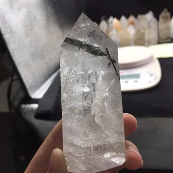 Dohai Bogoo Crystals gift--D30-149g Natural Black Tourmaline Quartz Healing Rutilated Crystal Wand Birthday gift Hot Sale
Dohai Bogoo Crystals gift--D30-149g Natural Black Tourmaline Quartz Healing Rutilated Crystal Wand Birthday gift Hot Sale