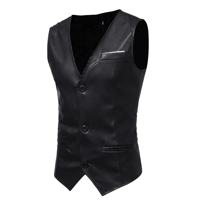 Business Fashion Mens Solid Color Vest PU Leather Slin Fit Sleeveless Jacket Casual Hot Sale Motorcycle Tank Top Male Shoulder
Business Fashion Mens Solid Color Vest PU Leather Slin Fit Sleeveless Jacket Casual Hot Sale Motorcycle Tank Top Male Shoulder
