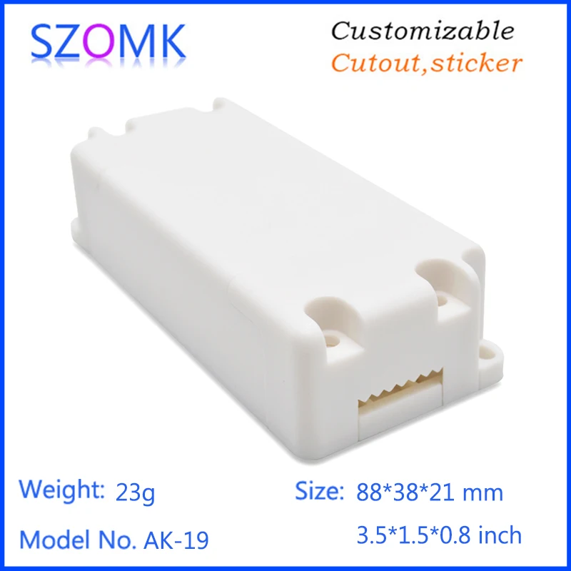 2pcs a lot szomk plastic enclosure for LED electronic junction box molded plastic IP54 injection molded case 88*38*21mm
2pcs a lot szomk plastic enclosure for LED electronic junction box molded plastic IP54 injection molded case 88*38*21mm