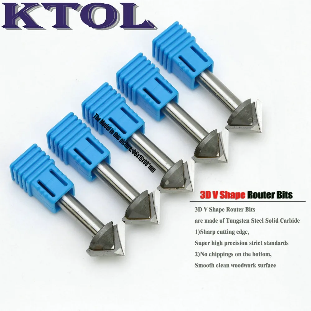 5pc 6*16MM 90 Degree V Groove Router Bit Milling Cutter Woodworking Tools 3D Wood Engraving Carbide Endmills CNC Chamfer Knife
5pc 6*16MM 90 Degree V Groove Router Bit Milling Cutter Woodworking Tools 3D Wood Engraving Carbide Endmills CNC Chamfer Knife