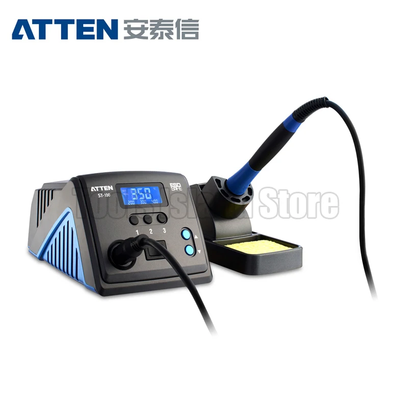 ATTEN 110V/220V 100W ST-100 Lead-free anti-static High end intelligent Rework Soldering Station
ATTEN 110V/220V 100W ST-100 Lead-free anti-static High end intelligent Rework Soldering Station