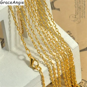 Graceangie (10Pieces) Alloy Cable Chains with Lobster Clasp 80cm Long Necklace Chains For Necklace Jewelry Handmade 4 Colors
Graceangie (10Pieces) Alloy Cable Chains with Lobster Clasp 80cm Long Necklace Chains For Necklace Jewelry Handmade 4 Colors