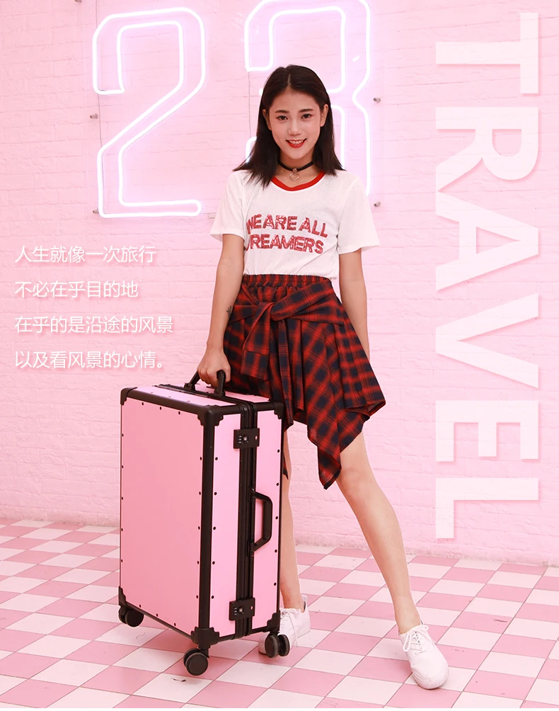 travel tale Noble personality 20/24 inch High quality PU Retro Rolling Luggage Spinner brand Travel Suitcase
travel tale Noble personality 20/24 inch High quality PU Retro Rolling Luggage Spinner brand Travel Suitcase