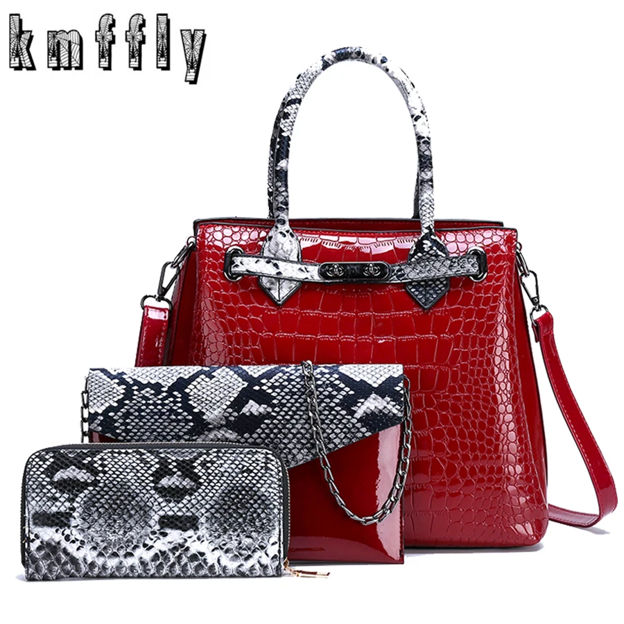 2019 New Women handbags 3 Sets luxury brand women tote with wallet leather chain fashion shoulder messenger bags for lady
2019 New Women handbags 3 Sets luxury brand women tote with wallet leather chain fashion shoulder messenger bags for lady