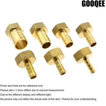 1PCS 3/4" PT BSP Brass 8/10/12/14/16/19mm Hose Barb Tail Fitting Female Thread Connector Joint Copper Pipe Coupler Adapter
1PCS 3/4" PT BSP Brass 8/10/12/14/16/19mm Hose Barb Tail Fitting Female Thread Connector Joint Copper Pipe Coupler Adapter
